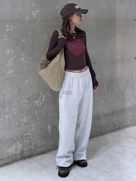 入江 葵さん（レディース・148cm）の冬コーディネート