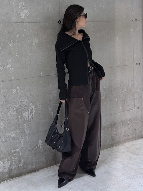 セール】F/LEATHER DOUBLE KNEE パンツ（デニムパンツ）｜MOUSSY