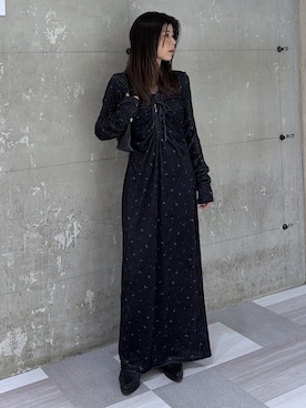 「MOUSSY（マウジー）の【26年AW新作】F/SUEDE ブルゾン（ブルゾン、ブラウン系）」を使った、入江 葵さん（レディース・148cm）の秋コーディネート