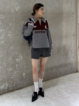 「MOUSSY（マウジー）の【25年AW新作】BELTED ミュール（パンプス）」を使った、入江 葵さん（レディース・148cm）の秋コーディネート