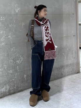 入江 葵さん（レディース・148cm）の冬コーディネート