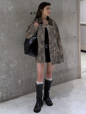 入江 葵さん（レディース・148cm）の冬コーディネート