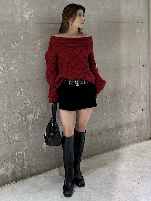 LOW WAIST VELVET ショーツ（スラックス）｜MOUSSY（マウジー）の