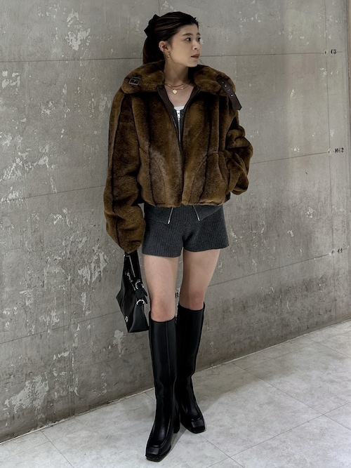 MOUSSY マウジー　ZIP UP KNIT カーディガン MOUSSY | ZIP UP KNIT カーディガン (カーディガン ) |SHEL'TTER