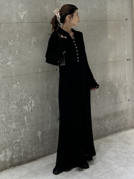 「アイテム（ヘアゴム）」を使った、入江 葵さん（レディース・148cm）の秋コーディネート
