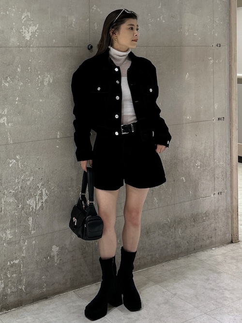 25年AW新作】【セットアップ対応】VELVET SHORT ジャケット（ブルゾン