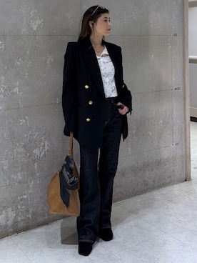 入江 葵さん（レディース・148cm）の冬コーディネート