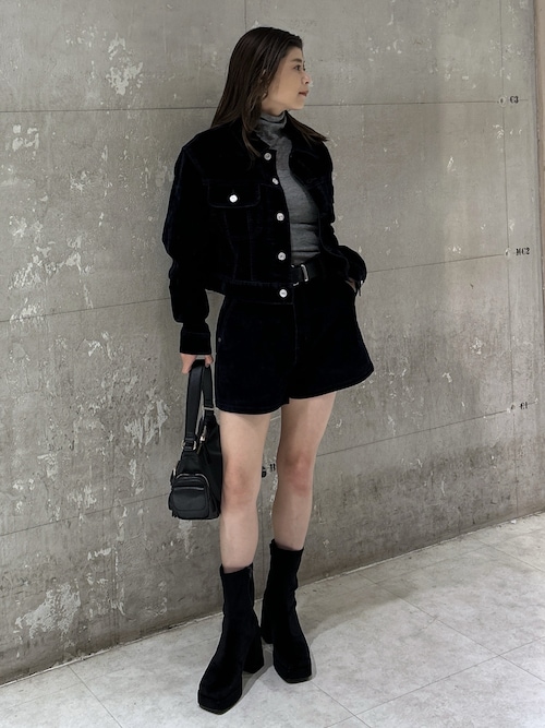 週末まで価格！MOUSSY STRETCH BLOCK HEEL ブーツSサイズ MOUSSY | 【ViVi掲載】STRETCH BLOCK HEEL ブーツ (ブーツ ) |SHEL