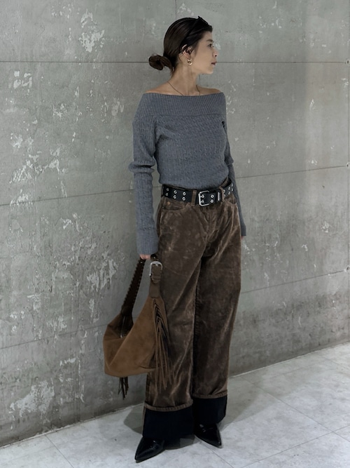 セール】【25年AW新作】【セットアップ対応】MIDRISE CORDUROY BAGGY