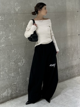 「アイテム（ピアス（両耳用））」を使った、入江 葵さん（レディース・148cm）の秋コーディネート