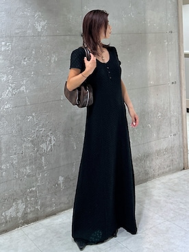 「アイテム（パンプス）」を使った、入江 葵さん（レディース・148cm）の夏コーディネート