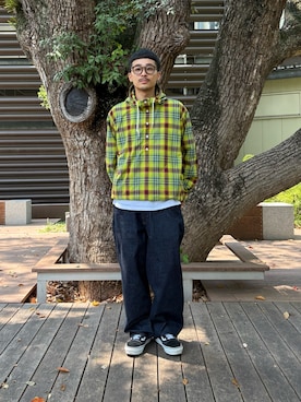 「BEAMS（ビームス）のアイテム（シャツ/ブラウス）」を使った、るじさん（メンズ・170cm）の夏コーディネート