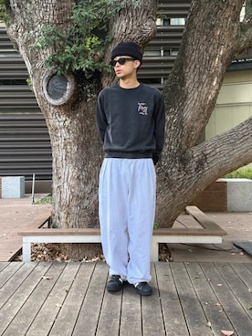 「アイテム（ニットキャップ/ビーニー）」を使った、るじさん（メンズ・170cm・20代）の秋コーディネート