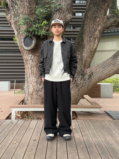 セール】ワイドショートフィット シープレザー ジャケット（ブルゾン