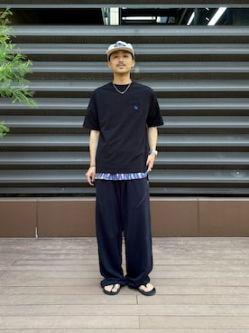 「BEAMS（ビームス）のアイテム」を使った、るじさん（メンズ・170cm）の夏コーディネート