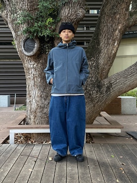 「アイテム（ニットキャップ/ビーニー）」を使った、るじさん（メンズ・170cm・20代）の秋コーディネート