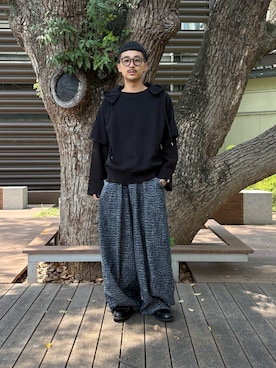 「アイテム（スウェット）」を使った、るじさん（メンズ・170cm・20代）の夏コーディネート