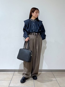 「アイテム（チョーカー）」を使った、bytakataさん（レディース・151cm・20代）の秋コーディネート