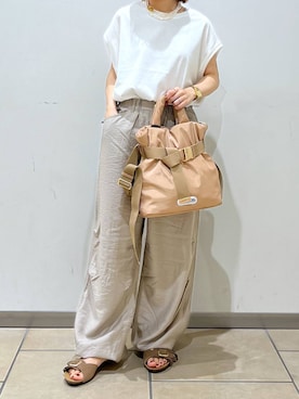 「PLAKTON（プラクトン）のアイテム」を使った、bytakataさん（レディース・151cm）の夏コーディネート