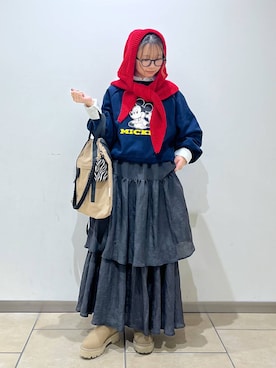 「GOOD ROCK SPEED（グッドロックスピード）のアイテム」を使った、bytakataさん（レディース・151cm）の冬コーディネート