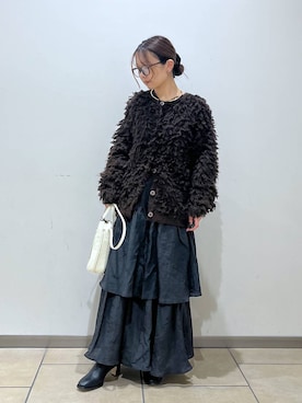 「アイテム（チョーカー）」を使った、bytakataさん（レディース・151cm）の冬コーディネート