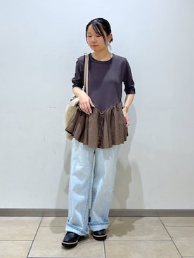 「Mazell（マゼル）のアイテム」を使った、bytakataさん（レディース・151cm）の夏コーディネート