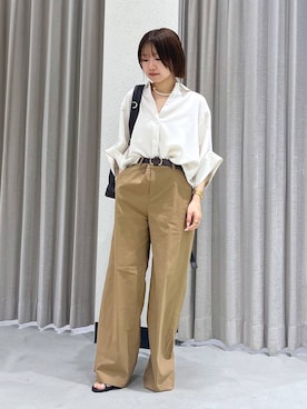 「BARNYARDSTORM（バンヤードストーム）のアイテム（パンツ）」を使った、bytakataさん（レディース・151cm）の春コーディネート