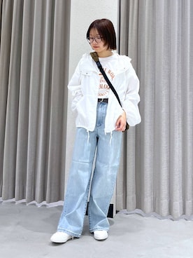 「BARNYARDSTORM（バンヤードストーム）のアイテム（パンツ）」を使った、bytakataさん（レディース・151cm）の春コーディネート