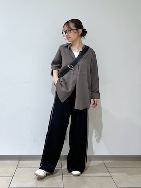 「アイテム（ボディバッグ/ウエストポーチ）」を使った、bytakataさん（レディース・151cm・20代）の秋コーディネート