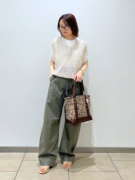 「Drifter（ドリフター）のアイテム（バッグ）」を使った、bytakataさん（レディース・151cm）の夏コーディネート