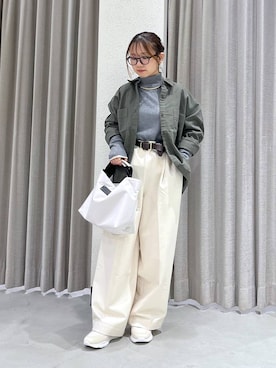 「アイテム（チョーカー）」を使った、bytakataさん（レディース・151cm）の冬コーディネート