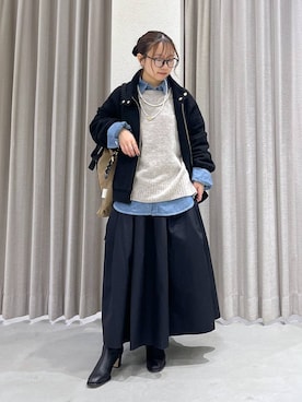 「アイテム（バックパック/リュック）」を使った、bytakataさん（レディース・151cm・20代）の冬コーディネート