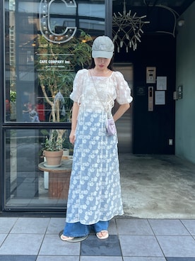 「Kastane（カスタネ）のアイテム（パンツ）」を使った、sakuさん（レディース・160cm）の春コーディネート