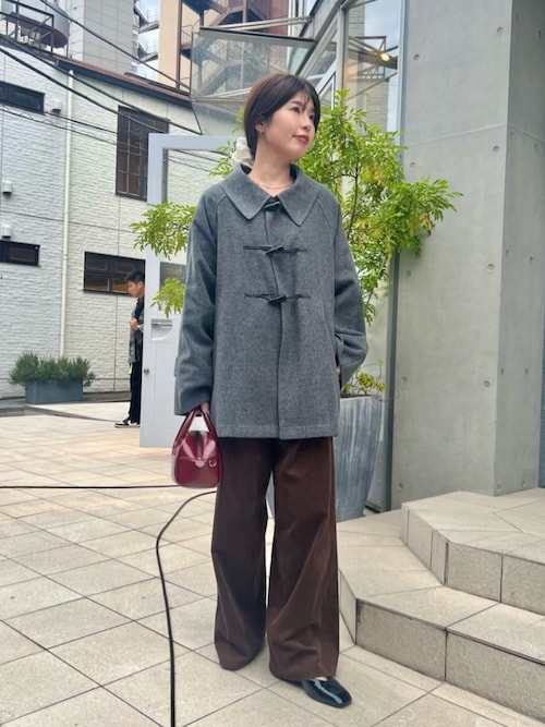 セール】【ベスト付き】ダッフルフレアコート（その他アウター