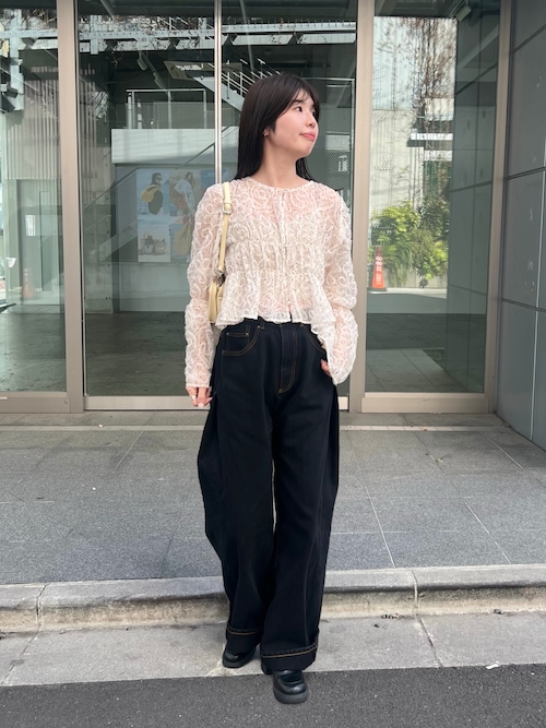 【WHIMSIC/2サイズ展開/SETUP対応】サイドタックデニムパンツ セール】【WHIMSIC/2サイズ展開/SETUP対応】サイドタックデニムパンツ