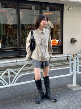 「WHIMSIC（ウィムジック）のアイテム」を使った、sakuさん（レディース・160cm）の夏コーディネート
