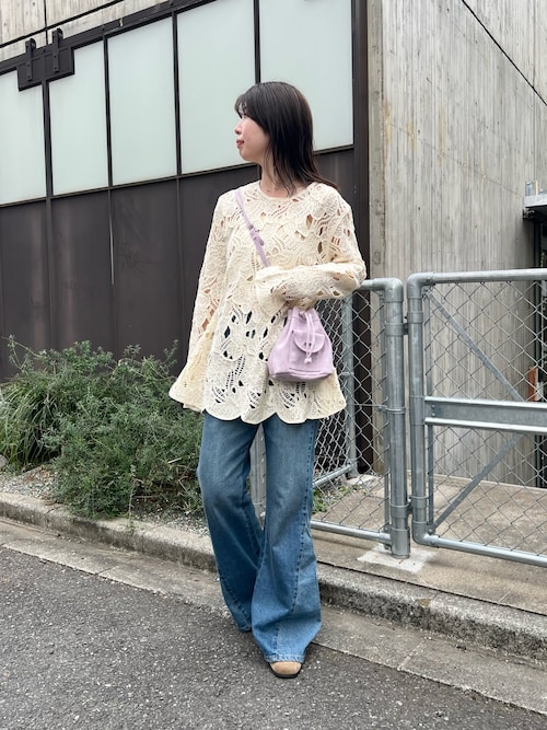 Kastane（カスタネ） ワンピース 透かしあみレースミニワンピース