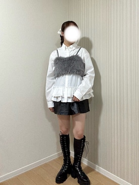 「Heather（ヘザー）のアイテム（パンツ）」を使った、ﾖｲﾁｮまる。さん（レディース・151cm）の秋コーディネート