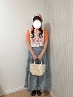 「Honeys（ハニーズ）のアイテム」を使った、ﾖｲﾁｮまる。さん（レディース・151cm）の秋コーディネート