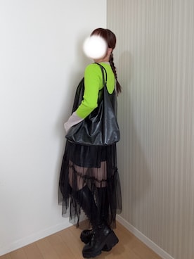 「Heather（ヘザー）のアイテム（パンツ）」を使った、ﾖｲﾁｮまる。さん（レディース・151cm）の秋コーディネート