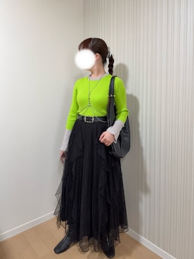 「etoll.（エトル）のアイテム」を使った、ﾖｲﾁｮまる。さん（レディース・151cm）の秋コーディネート