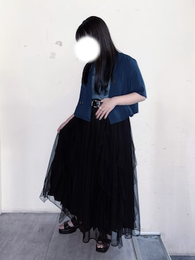 「GRL（グレイル）のアイテム（サンダル）」を使った、ﾖｲﾁｮまる。さん（レディース・151cm）の夏コーディネート