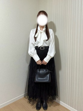 「clear（クリア）のアイテム（トップス）」を使った、ﾖｲﾁｮまる。さん（レディース・151cm）の秋コーディネート
