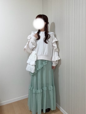 「Chiina（チーナ）のアイテム」を使った、ﾖｲﾁｮまる。さん（レディース・151cm）の秋コーディネート