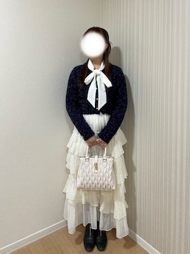 「clear（クリア）のアイテム（トップス）」を使った、ﾖｲﾁｮまる。さん（レディース・151cm）の秋コーディネート
