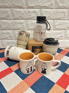 「アイテム（食器/キッチン）」を使った、しほさん（レディース・160cm）の秋コーディネート