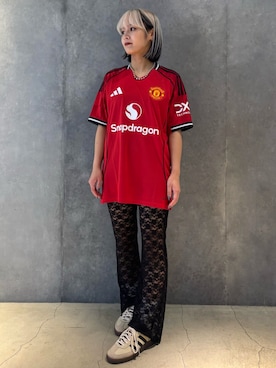 「サッカーユニフォーム」｜honokaさん（レディース・154cm）の夏コーディネート