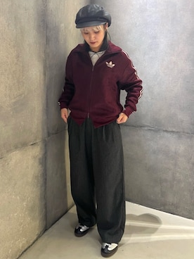 「アイテム（ジャージ）」を使った、honokaさん（レディース・154cm）の秋コーディネート