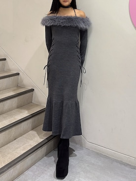 「RESEXXY（リゼクシー）のアイテム（ワンピース）」を使った、misakiさん（レディース・163cm）の秋コーディネート