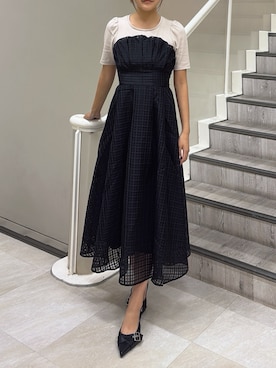 「RESEXXY（リゼクシー）のアイテム（ワンピース）」を使った、misakiさん（レディース・163cm）の秋コーディネート